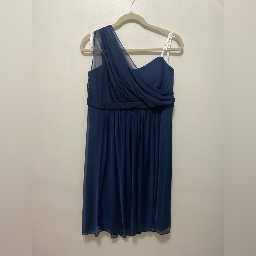 *NEW* David’s Bridal One Shoulder Mesh Dress
